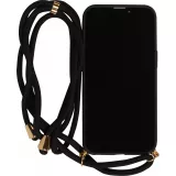iPhone 16 Pro Case Hülle - Bio Eco-Friendly Vegan mit Handykette Necklace - Schwarz