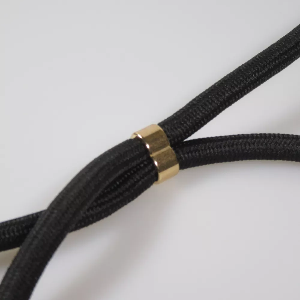 iPhone 16 Pro Case Hülle - Bio Eco-Friendly Vegan mit Handykette Necklace - Schwarz