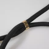 iPhone 16 Pro Case Hülle - Bio Eco-Friendly Vegan mit Handykette Necklace - Schwarz