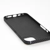 iPhone 16 Pro Max Case Hülle - Carbomile Schutzcase aus echtem Aramid Carbonfaser - Schwarz