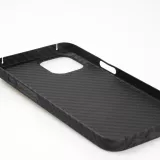 iPhone 16 Pro Max Case Hülle - Carbomile Schutzcase aus echtem Aramid Carbonfaser - Schwarz