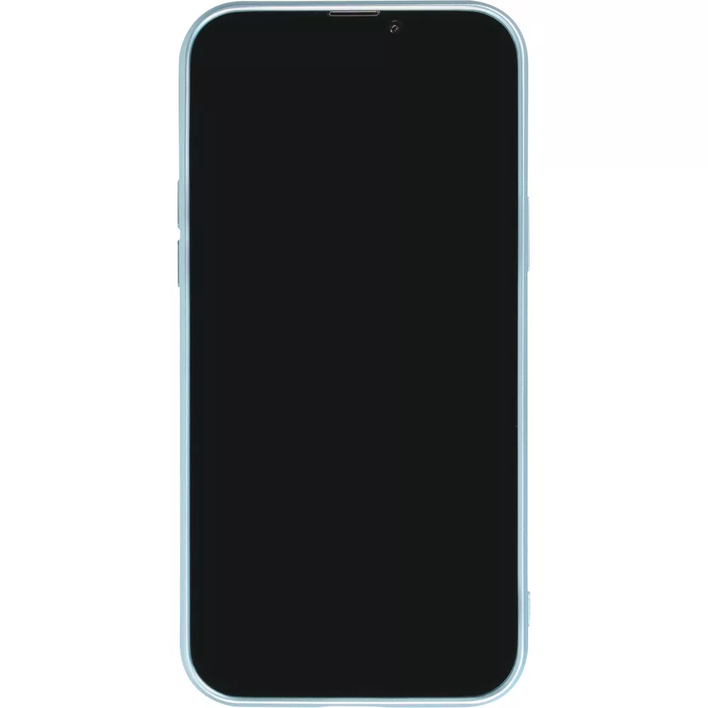 iPhone 16 Pro Max Case Hülle - Gummi weich mit Kameraschutzglas MagSafe - Blau