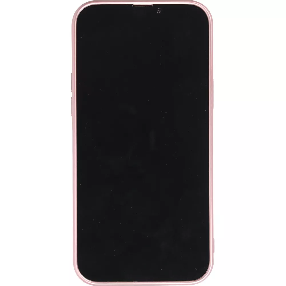 iPhone 15 Pro Case Hülle - Gummi weich mit Kameraschutzglas MagSafe - Rosa