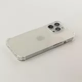 iPhone 16 Pro Max Case Hülle - Gummi Transparent Gel Bumper mit extra Schutz für Ecken Antischock
