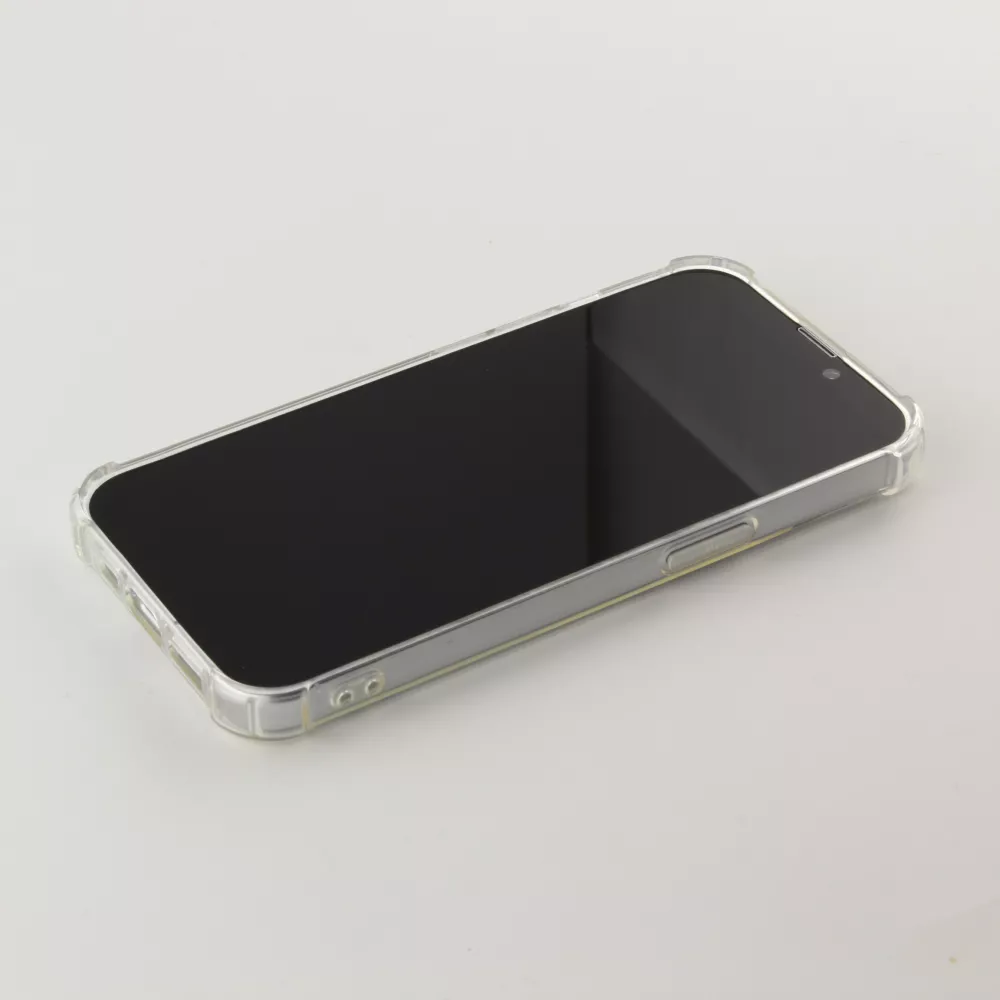iPhone 16 Pro Max Case Hülle - Gummi Transparent Gel Bumper mit extra Schutz für Ecken Antischock