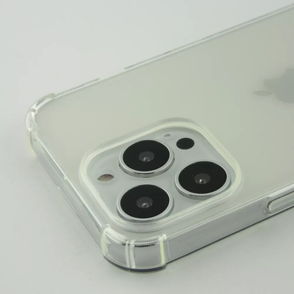 iPhone 16 Pro Max Case Hülle - Gummi Transparent Gel Bumper mit extra Schutz für Ecken Antischock