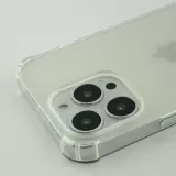 iPhone 16 Pro Max Case Hülle - Gummi Transparent Gel Bumper mit extra Schutz für Ecken Antischock