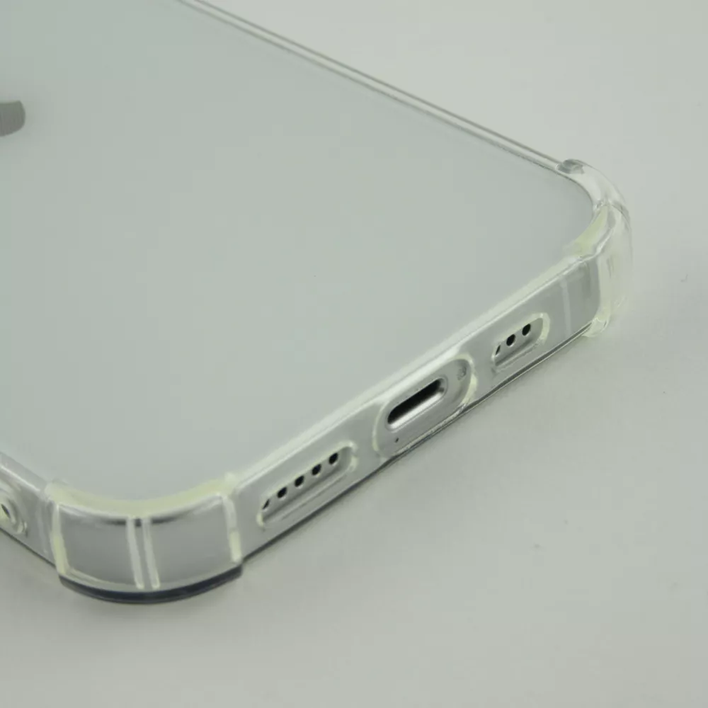 iPhone 16 Pro Max Case Hülle - Gummi Transparent Gel Bumper mit extra Schutz für Ecken Antischock