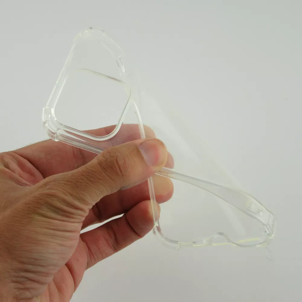 iPhone 16 Pro Max Case Hülle - Gummi Transparent Gel Bumper mit extra Schutz für Ecken Antischock
