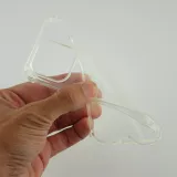 iPhone 16 Pro Max Case Hülle - Gummi Transparent Gel Bumper mit extra Schutz für Ecken Antischock