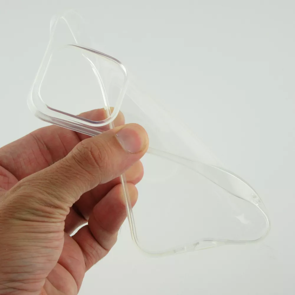 iPhone 16 Pro Max Case Hülle - Ultra-thin Gummi Transparent 0.8 mm Gel-Silikon Superdünn und flexibel