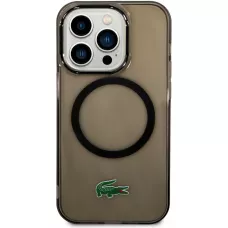 iPhone 14 Pro Max Case Hülle - Lacoste Transparent-Lackgel mit MagSafe - Schwarz