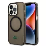 iPhone 14 Pro Max Case Hülle - Lacoste Transparent-Lackgel mit MagSafe - Schwarz