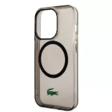 iPhone 14 Pro Max Case Hülle - Lacoste Transparent-Lackgel mit MagSafe - Schwarz