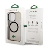 iPhone 14 Pro Max Case Hülle - Lacoste Transparent-Lackgel mit MagSafe - Schwarz