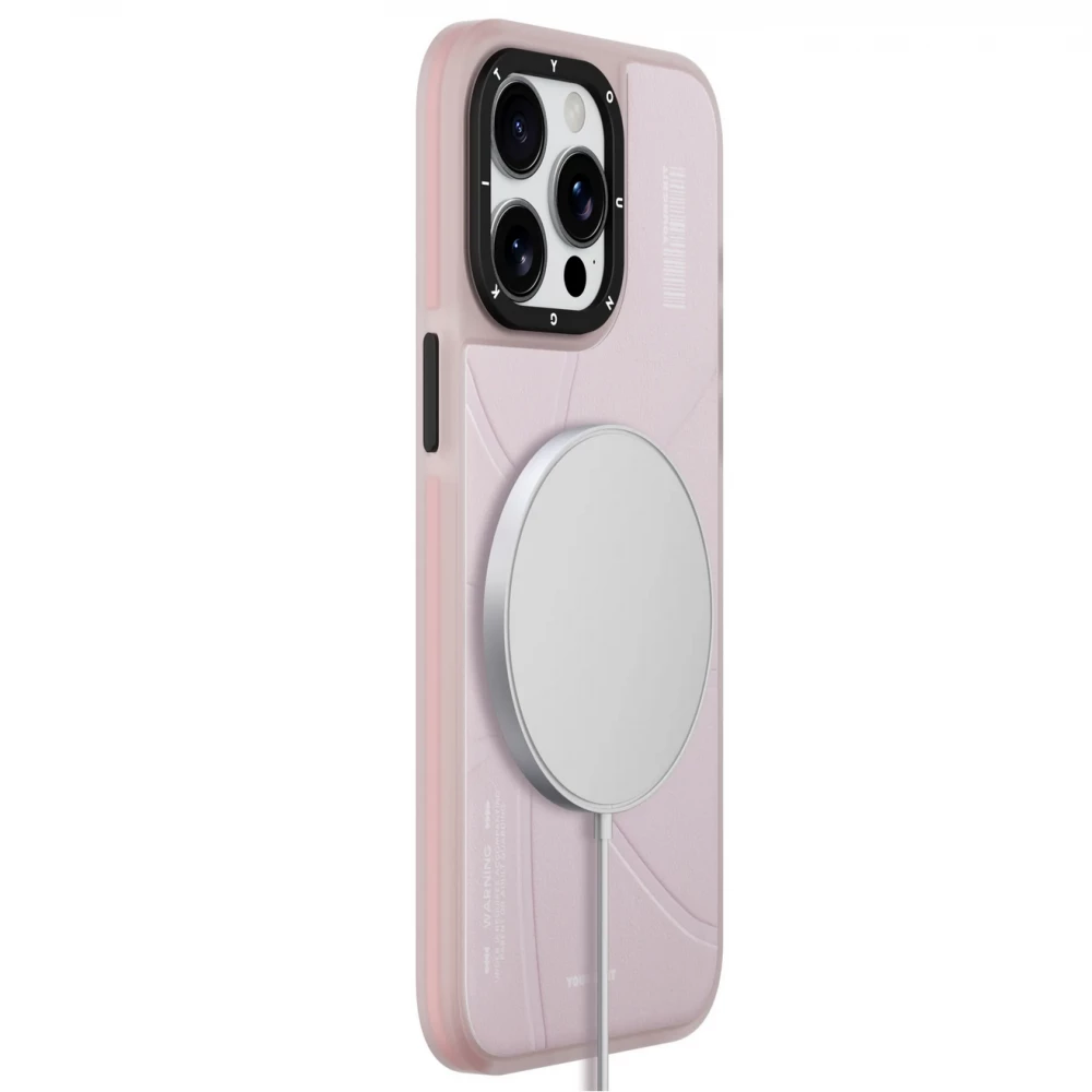 iPhone 15 Pro Case Hülle - Youngkit Passionate Backboard Leather Case mit Magsafe - Schwarz