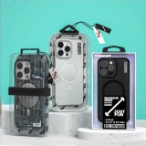 iPhone 15 Pro Case Hülle - Youngkit Passionate Backboard Leather Case mit Magsafe - Schwarz