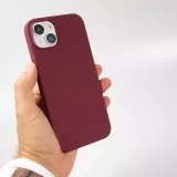 iPhone 15 Plus Case Hülle - Soft Touch - Bordeaux