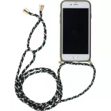Hülle iPhone 7 / 8 / SE (2020, 2022) - Bio Eco-Friendly Vegan mit Handykette Necklace - Dunkelgrün