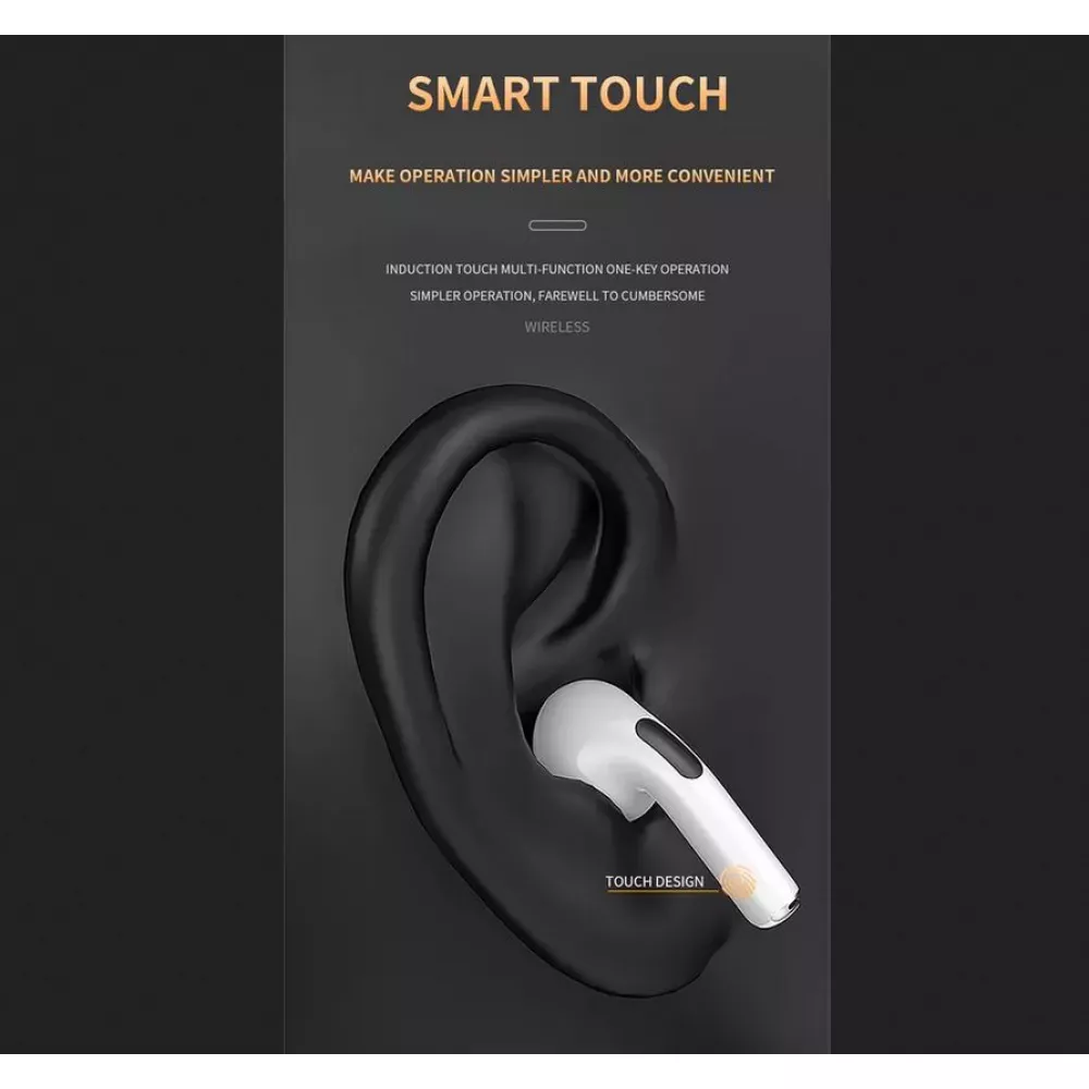 Bluetooth 5.0 Kopfhörer Pro 6 Super Bass wireless Earbuds rundes Design - Rosa