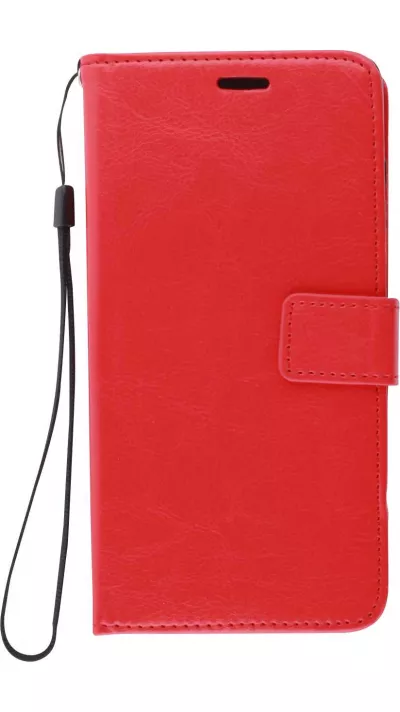 Fourre Samsung Galaxy A33 5G - Premium Flip cuir lisse porte-cartes - Rouge
