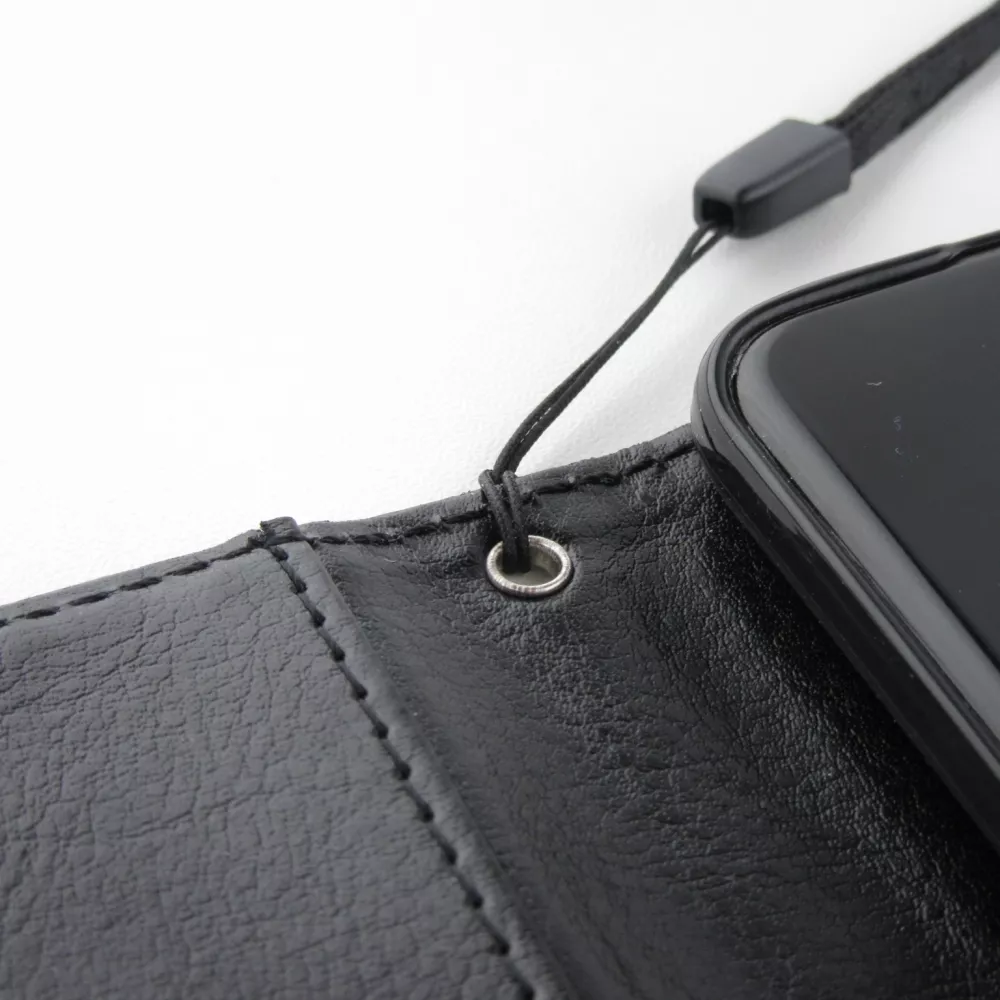 Hülle Samsung Galaxy A34 - Premium Flip Leder Tasche - Schwarz