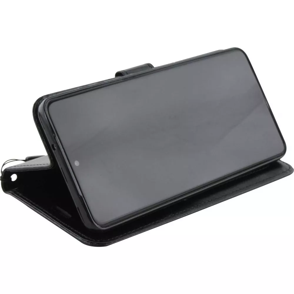 Hülle Samsung Galaxy A34 - Premium Flip Leder Tasche - Schwarz