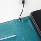 Hülle Samsung Galaxy S25 - Premium Flip Leder Tasche - Türkis