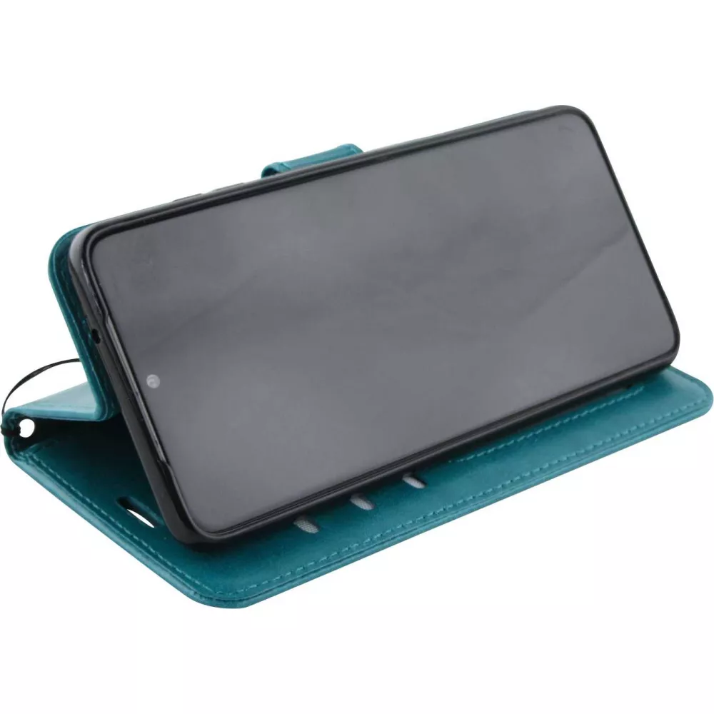 Hülle Samsung Galaxy S25 - Premium Flip Leder Tasche - Türkis