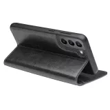 Hülle Samsung Galaxy S23 - Qialino Flip Echtleder - Schwarz