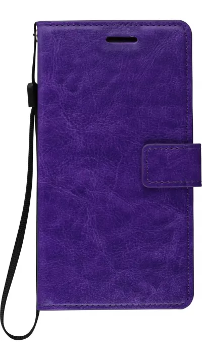 Fourre Samsung Galaxy S10 - Premium Flip cuir lisse porte-cartes - Violet