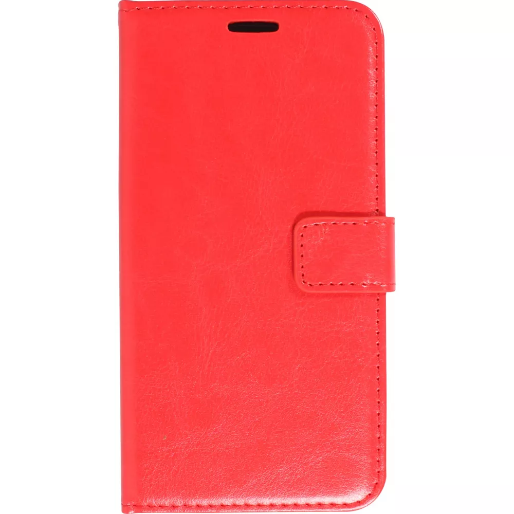 Samsung Galaxy S25 Ultra Case Hülle - Premium Flip Leder Tasche - Rot