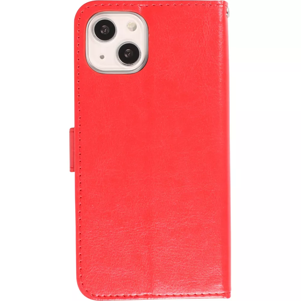 Samsung Galaxy S25 Ultra Case Hülle - Premium Flip Leder Tasche - Rot