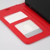 Samsung Galaxy S25 Ultra Case Hülle - Premium Flip Leder Tasche - Rot