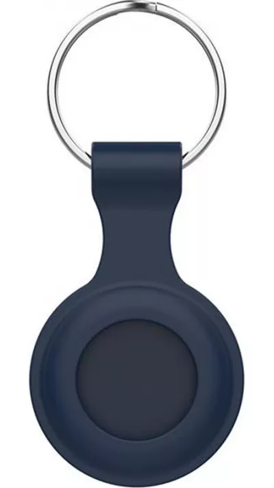 Porte-clés AirTag - Silicone - Bleu foncé