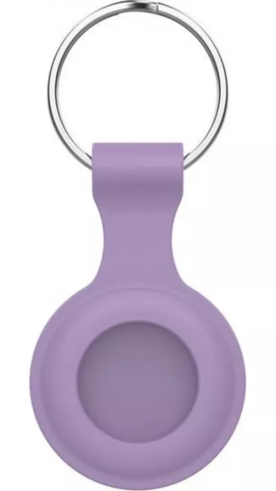 Porte-clés AirTag - Silicone - Violet