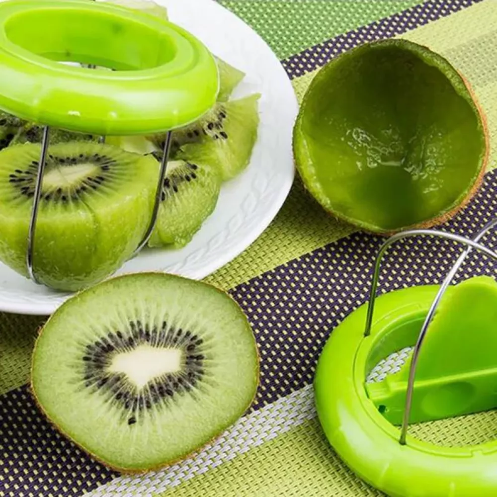Kiwi Schneider & Fruchtentferner - Küchen Werkzeug für Kiwis - Grün