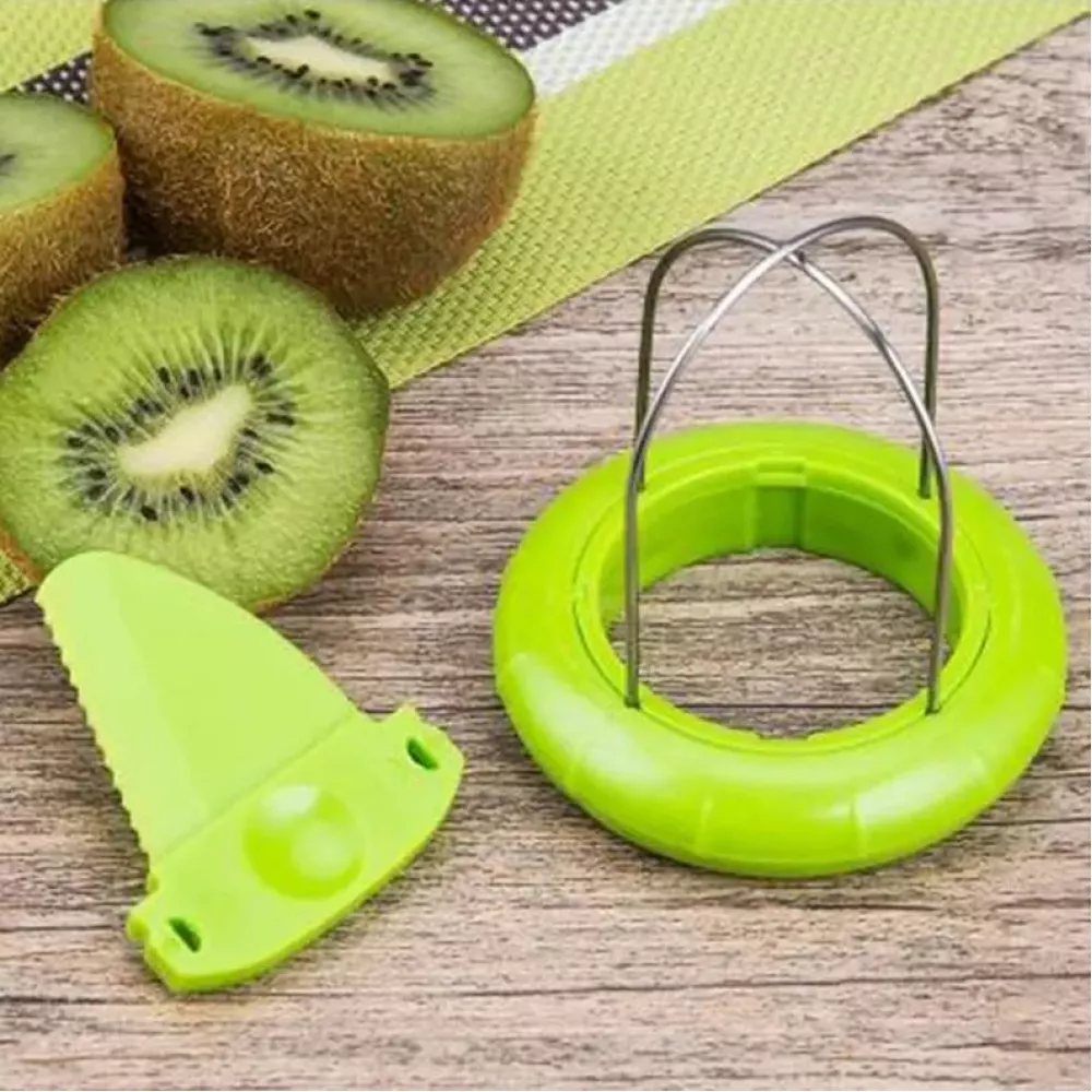 Kiwi Schneider & Fruchtentferner - Küchen Werkzeug für Kiwis - Grün