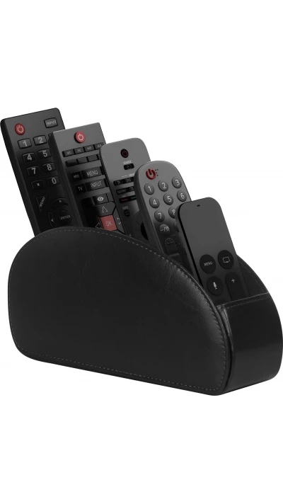 Fernbedienungshalter 5 Fächer PU Leder Organizer für TV DVD Blu-Ray Media Player und Heizung