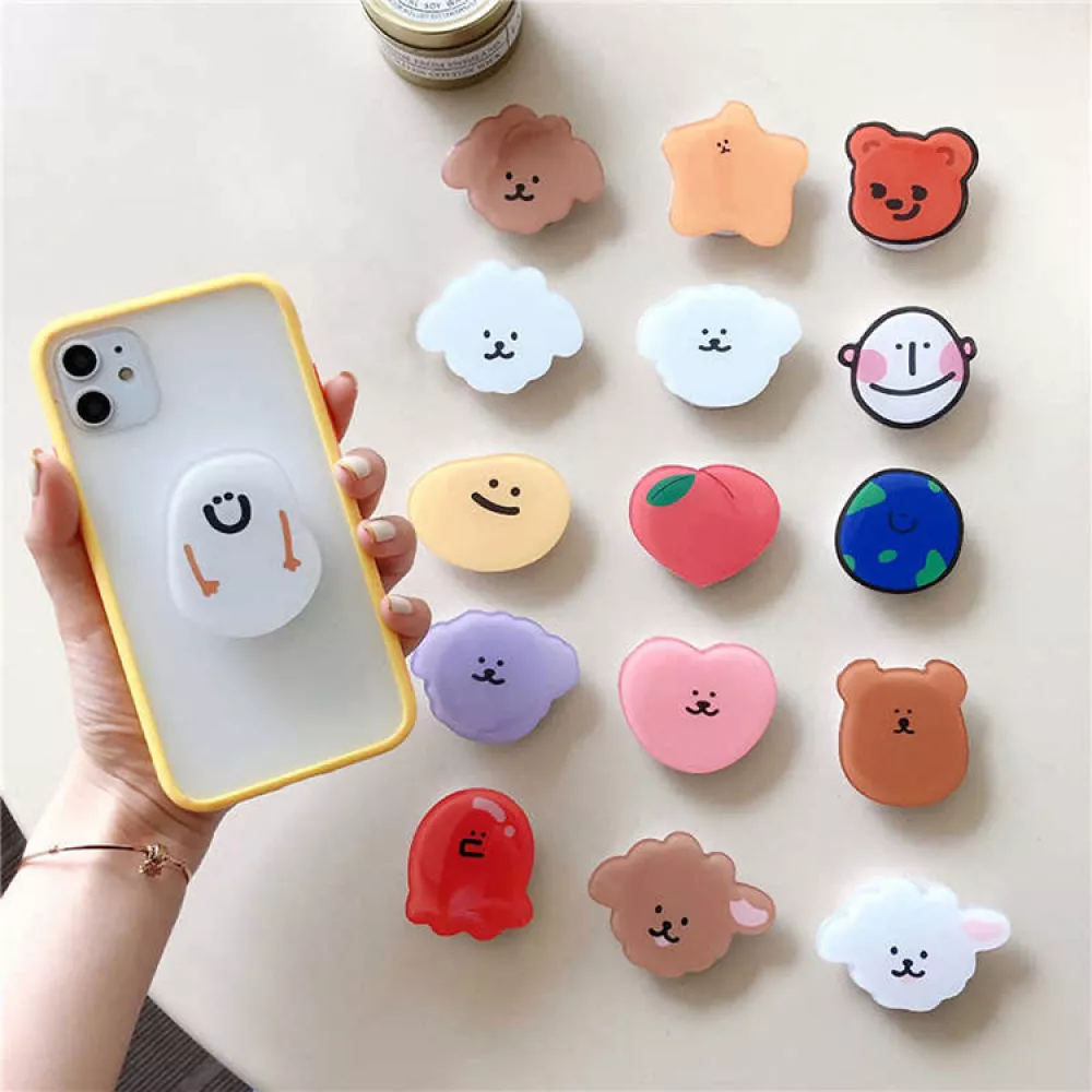 Phone Grip - Austauschbare Finger & Einhand Halterung für Smartphone / Tablets - Kleiner Planet