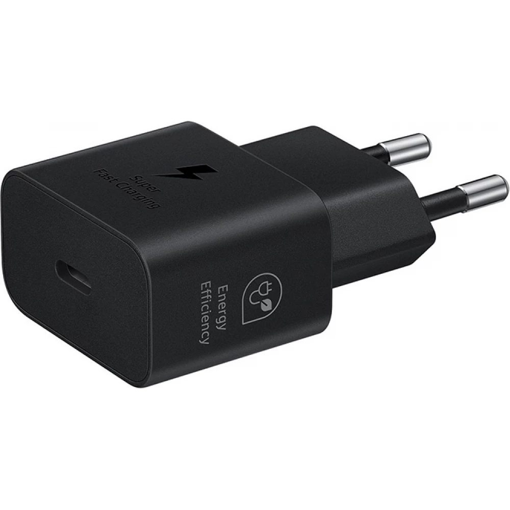 Samsung Reise & Wandladestecker 25W Charger USB-C + Ladekabel 1 Meter USB-C auf USB-C - Schwarz