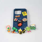 3D-Schmuck Charm für Silikonhülle mit Löcher im Crocs-Stil - Happy Mushroom