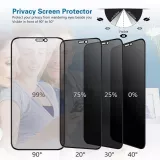 iPhone 15 Plus Privacy Anti-Spy Tempered Glass - Bildschirm Schutzglas mit Blickschutz