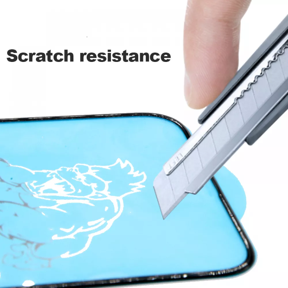 iPhone 16 Plus Tempered Glass - Bildschirm Schutzglas mit stoßfestem Silikonrand