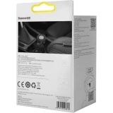 Baseus Enjoy FM Transmitter Auto Ladegerät LED 2x USB / 3.5mm Klinkenstecker Drahtloser MP3-Player Bluetooth 5.0 3.4A (CCLH-01) - Schwarz