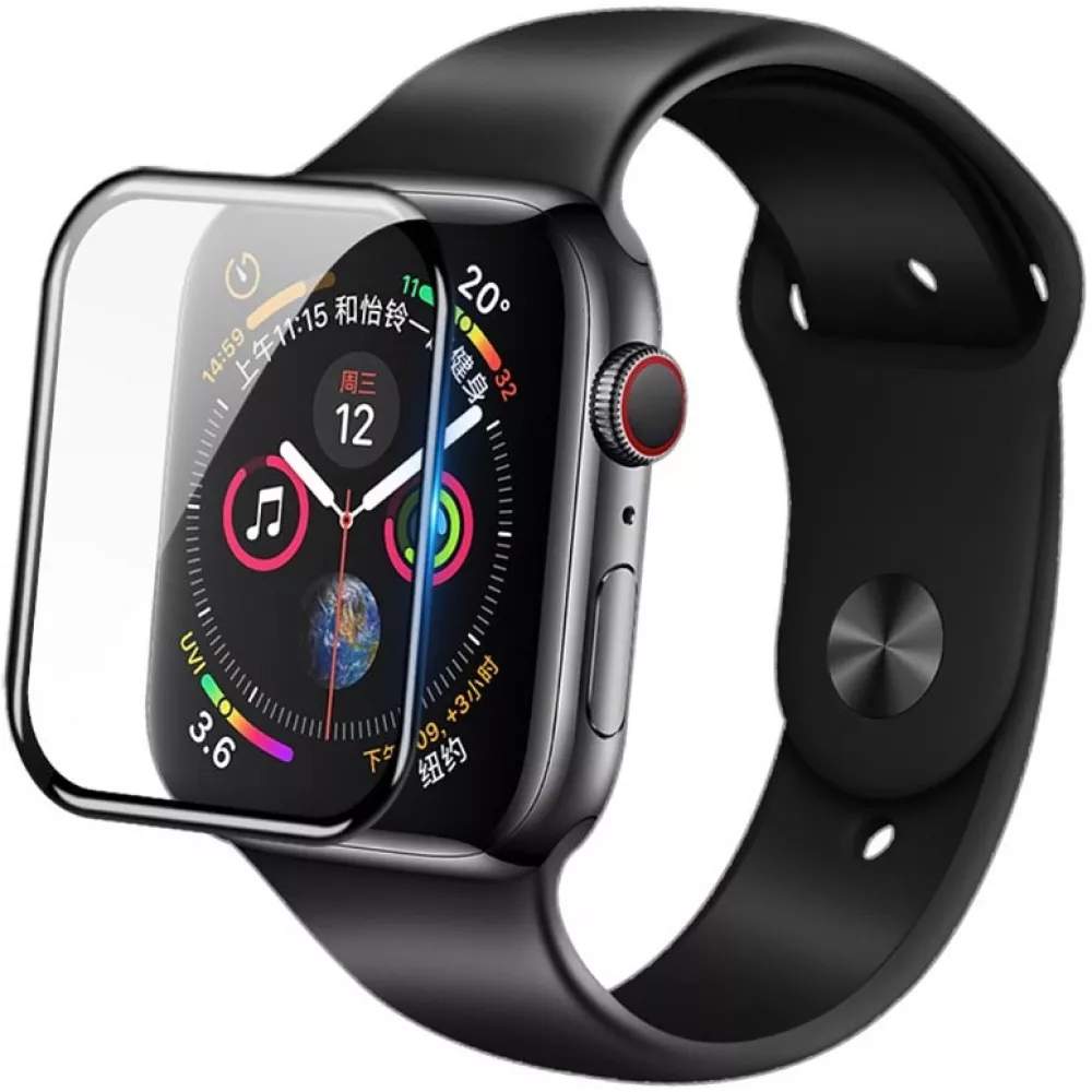 Schutzglas 3D Tempered Glass schwarz - Apple Watch 40mm