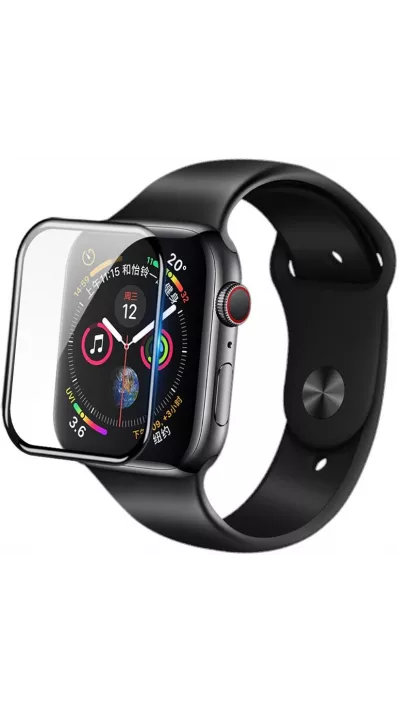 Vitre de protection 3D Tempered Glass noir - Apple Watch 40mm