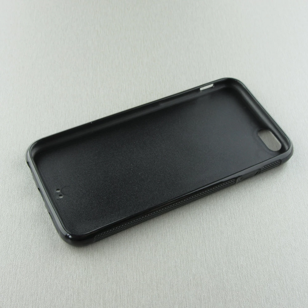 iPhone 6/6s Case Hülle - Silikon schwarz Vogel Nest Wald
