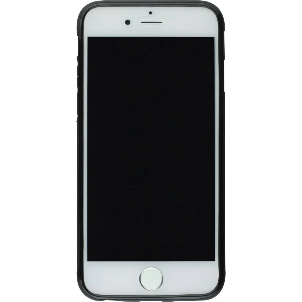 iPhone 6/6s Case Hülle - Silikon schwarz Vogel Nest Wald