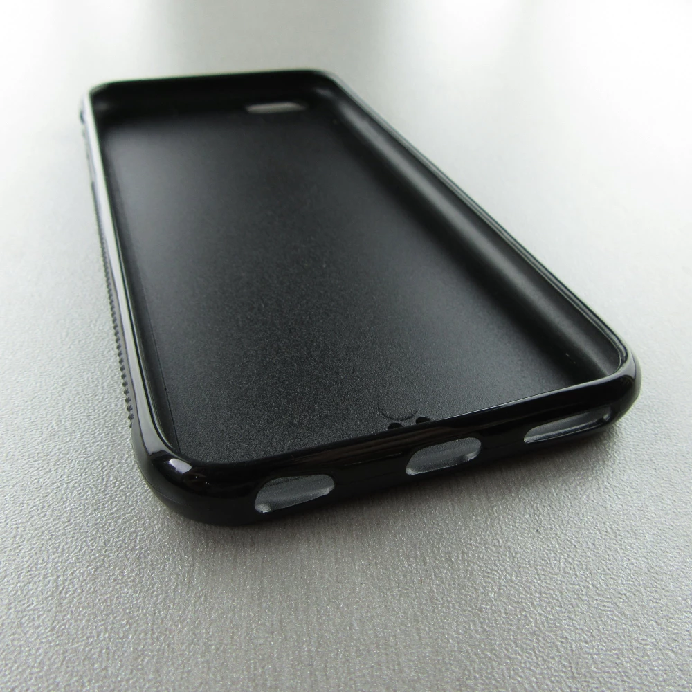 iPhone 6/6s Case Hülle - Silikon schwarz Vogel Nest Wald